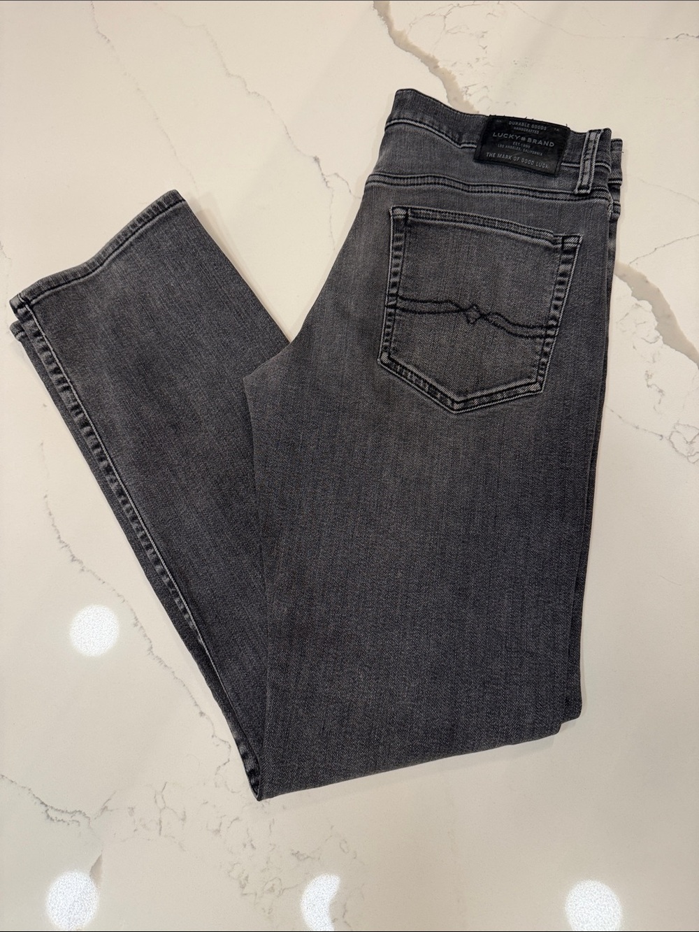 Lucky Brand 121 Men’s Charcoal Skinny Jeans 32/32
